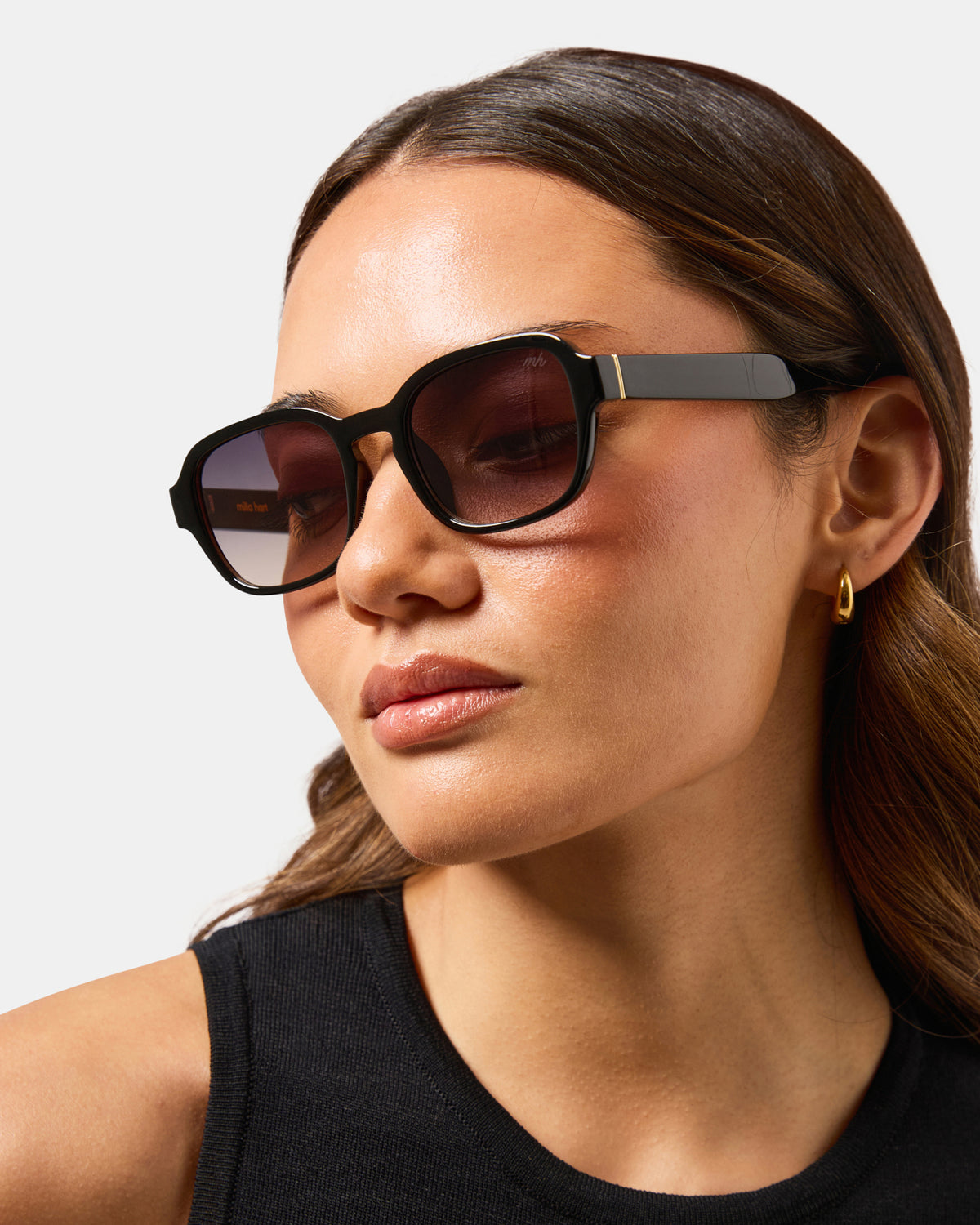 Maja Sunglasses Black/Smk-Brwn