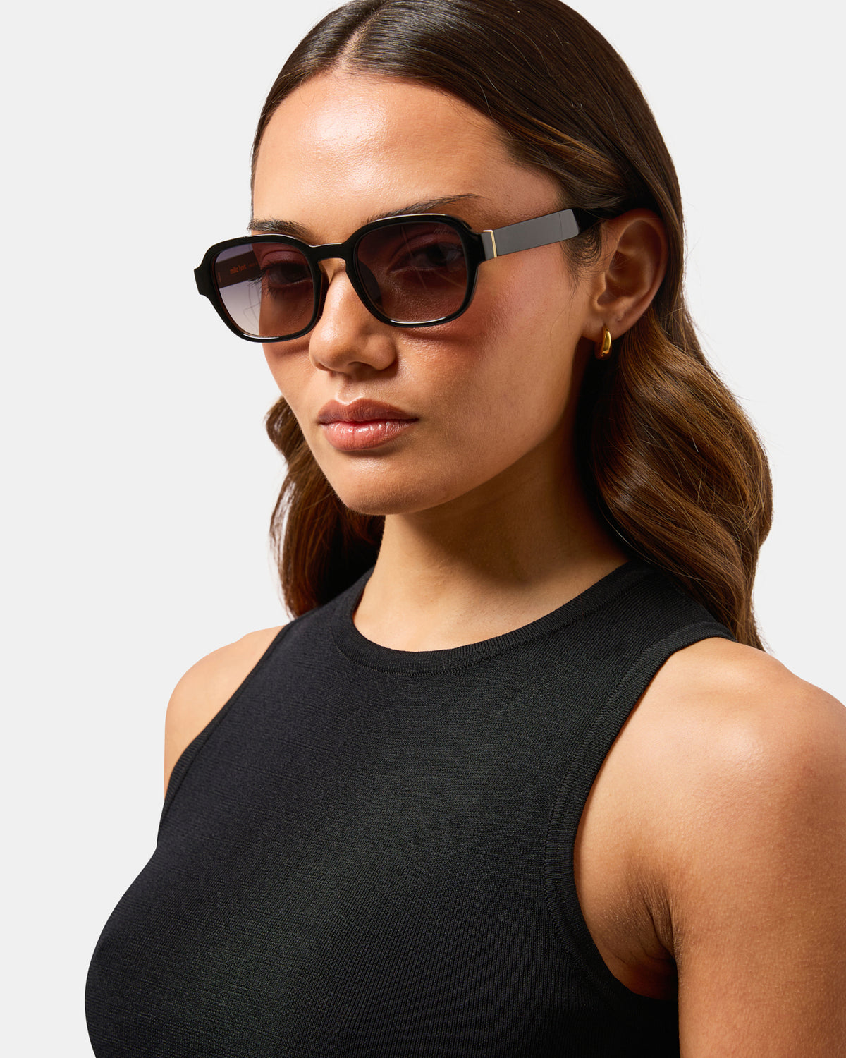 Maja Sunglasses Black/Smk-Brwn