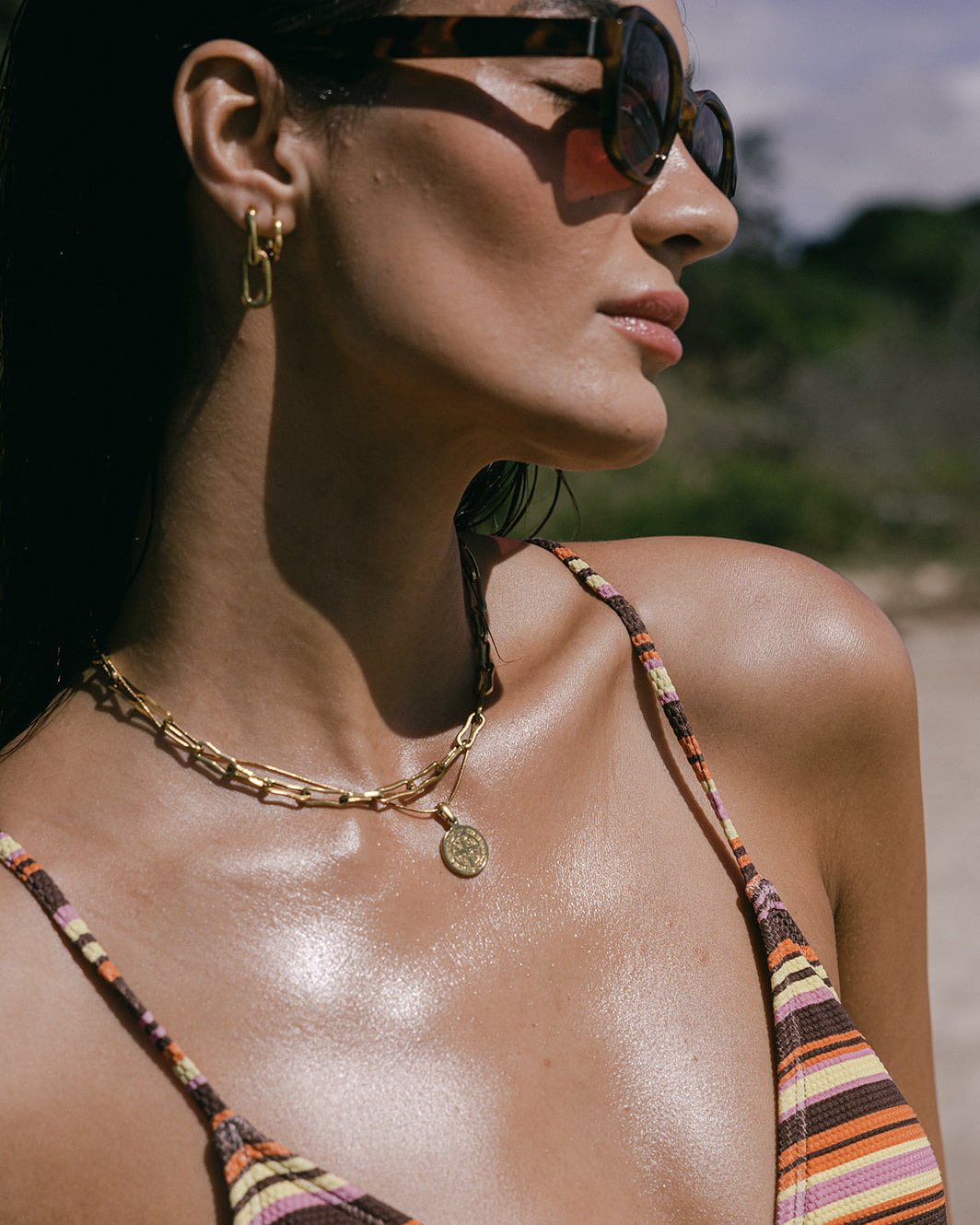 Maja Sunglasses Tortoise/Purple