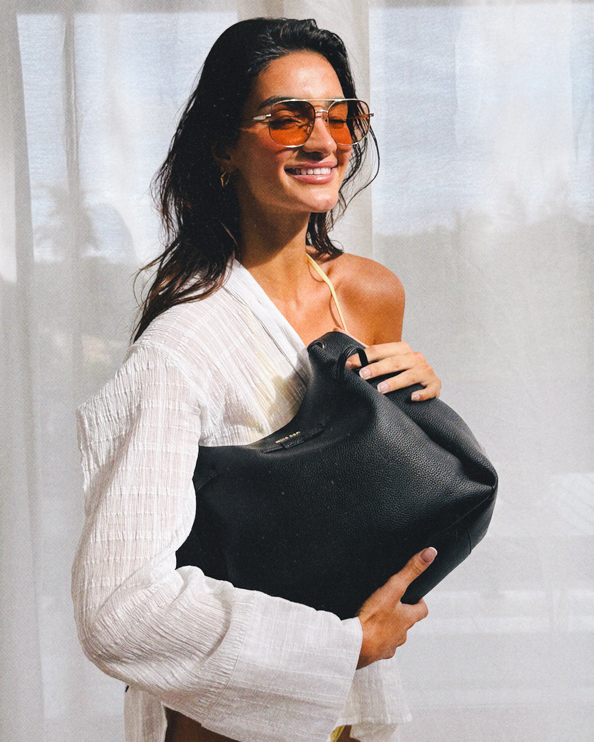 Runa Sunglasses Amber Gld/Lt Brwn